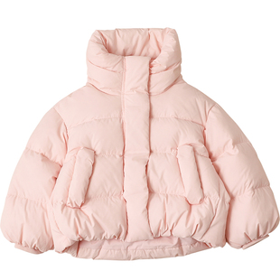 女童羽绒服短款加厚2024冬季新品90绒亲子童装小中大童外套23251