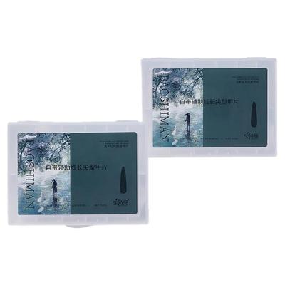美甲刻度线延长甲片超薄无痕免刻磨全贴浅半贴指甲甲片美甲店专用