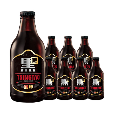 青岛啤酒枣味黑啤296ml*8瓶