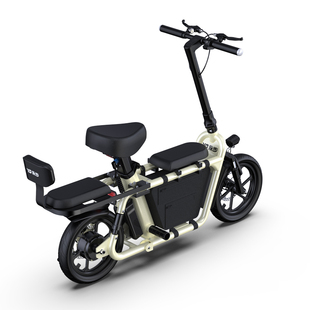 电动车带送娃迷你折叠亲子宠物电动自行车小型超轻母子电瓶单车女