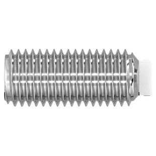 304不锈钢POM塑料柱塞紧定尼龙头胶头机米波珠缓冲螺丝钉M3M4M5M6