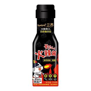 韩国进口火鸡面酱料超辣脂卡三养火鸡面酱料低韩式拌面酱瓶装辣酱