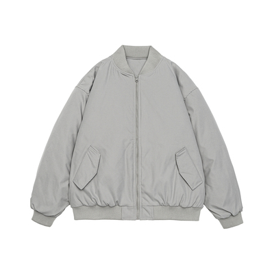 GOGOSOON棉衣男新款2025冬季外套棒球领无帽保暖美式休闲户外简约