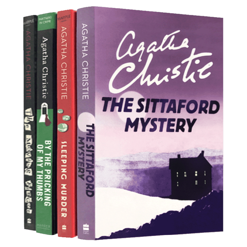 正版进口 阿加莎系列 马普尔小姐探案第二季4册 英文原版 Miss Marple 英文版侦探小说 魔手 煦阳岭的疑云 斯塔福特疑案 英语书籍