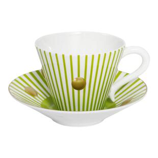 法国柏图 BERNARDAUD DELPHOS/德尔斐斯系列4色杯碟套装双杯碟