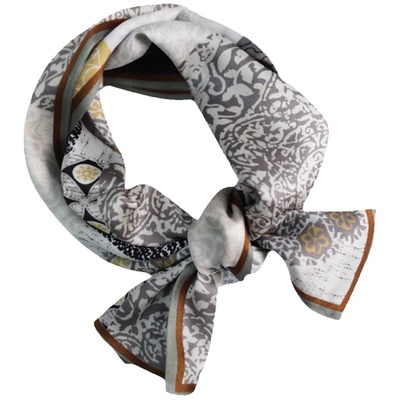 春秋双面印花韩版女100%桑蚕丝