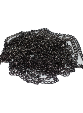 新款枪黑色加密铁链条金属diy
