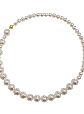 磁吸扣大小珍珠项链锁骨链女