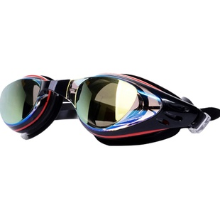 wave电镀近视泳镜泳帽套装女带度数防水防雾高清游泳眼镜男士专业