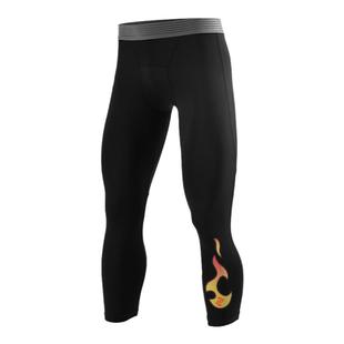 左右力量篮球紧身裤七分高弹压缩短裤秋冬季运动九分跑步健身裤男