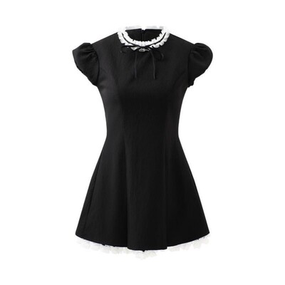 Pearlmise甜美修身豌袖连衣裙