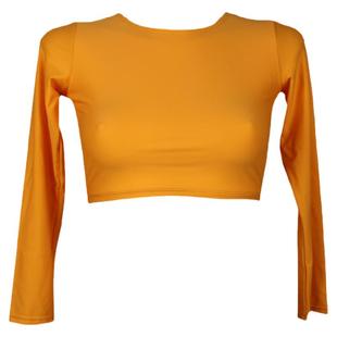 CORITIV半截冲浪服长袖速干防晒显瘦潜水纯色短款水母防磨衣黑色