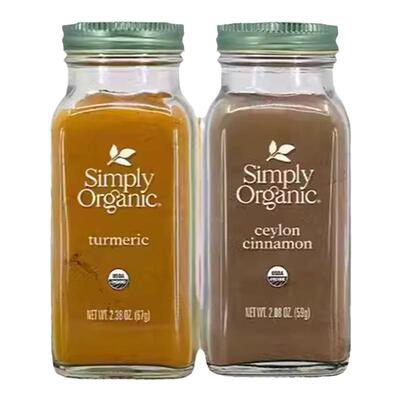 Simply天然有机进口姜黄粉锡兰肉桂粉姜汁茶食用调味春季烘焙咖啡