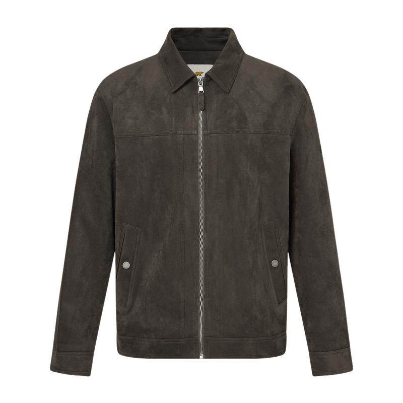 修身翻领复古摩登老钱风薄外套