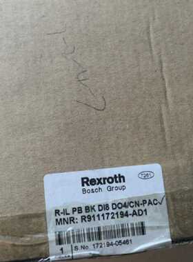 议价Rexroth模块 R911172194-AD1 现货 R-IL PB BK DI8 DO4/CN-PA