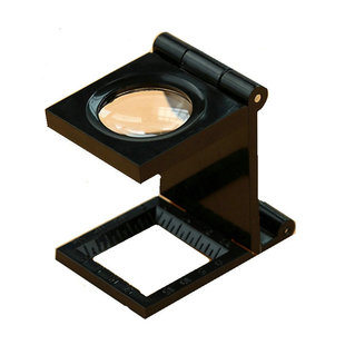 批发 经纬密度照布镜小型折叠式20倍放大镜纺织网点印刷信鸽眼