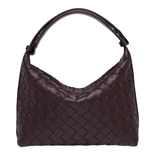 香港代购女士小众设计包便当包腋下包手提包手工编织饭盒包女包包