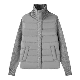 【白鹅绒】Laurel劳芮新款高领拼接针织轻盈羽绒服LWL344L02900