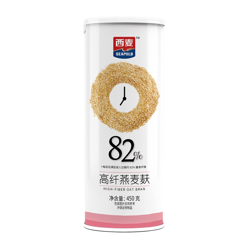 西麦燕麦片低gi麸皮冲饮谷物即食免煮代餐养生早餐麸皮0添加蔗糖