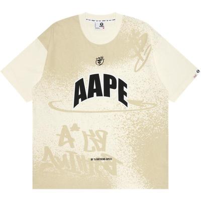 Aape喷墨嘻哈休闲宽松短袖T恤