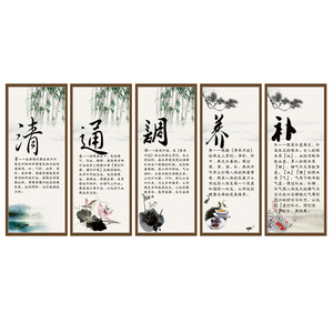 清通调养补养生馆装饰画