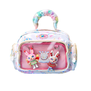 LOLA DESIGN机器人少女出游小背包 可爱痛包双肩小包包大学生书包