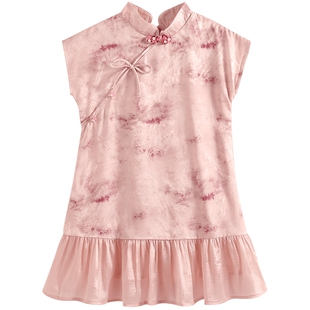 女童夏装连衣裙2026新款洋气女孩新中式公主裙夏季国风儿童旗袍裙