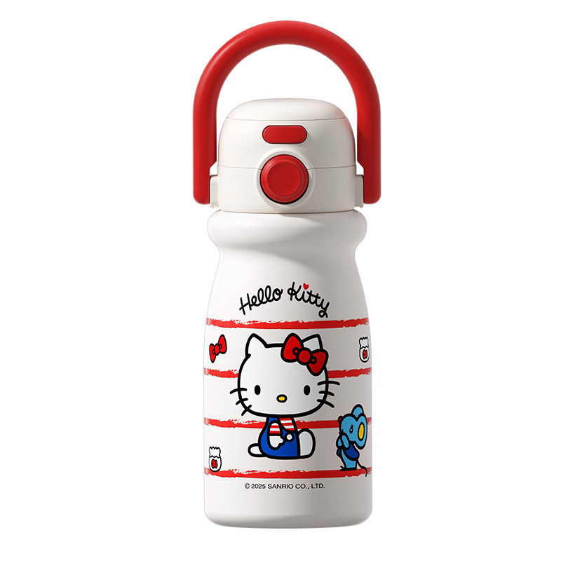hellokitty保温杯女生带吸管可爱水杯新款高颜值便携双饮杯子礼物