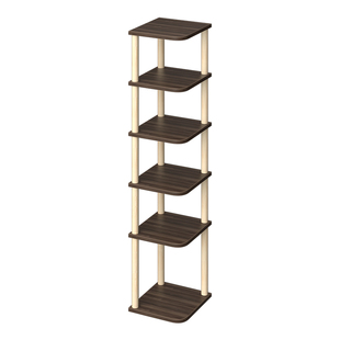 不占地方的书架结实耐用隐形立体拐角书柜多层落地转角收纳储物柜