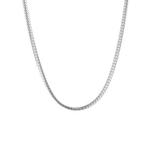 项链男轻奢高级感锁骨链短款素链银色不掉色男生小众吊坠男士饰品