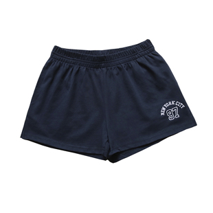 CLAP运动休闲热裤bm裤子美式复古纽约刺绣纯棉辣妹高腰短裤女夏