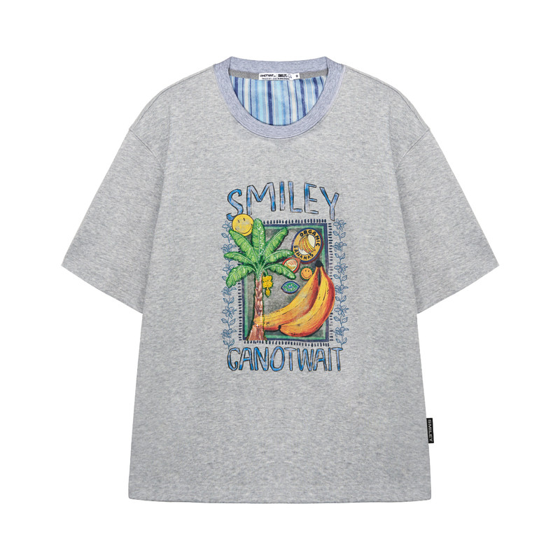 陈伟霆T恤SMILEY联名珠片绣T恤