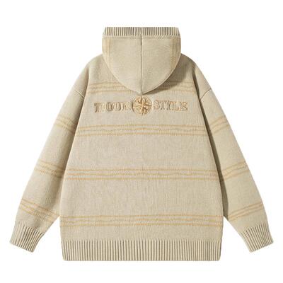 TFPUR刺绣宽松针织开衫慵懒风