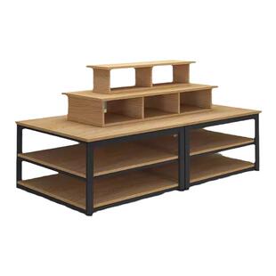 超市中岛堆头货架化妆母婴品饰品展示柜鞋店促销台图书玩具流水台