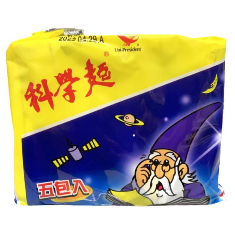 台湾干吃面统一科学面捏碎面食品干脆面方便面5合一40g*5小包