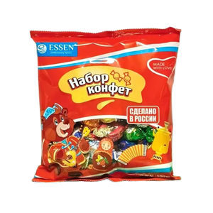 巧克力糖果俄罗斯原装进口gz牌多口味水果夹心混合糖果500g新品