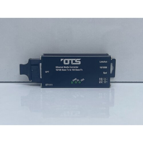 OT SYSTEMS ET1111FMT INDUSTRIAL 10100 M MEDIA CONVERTER