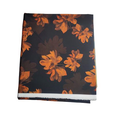 仿香云纱印花布料高档超软布料