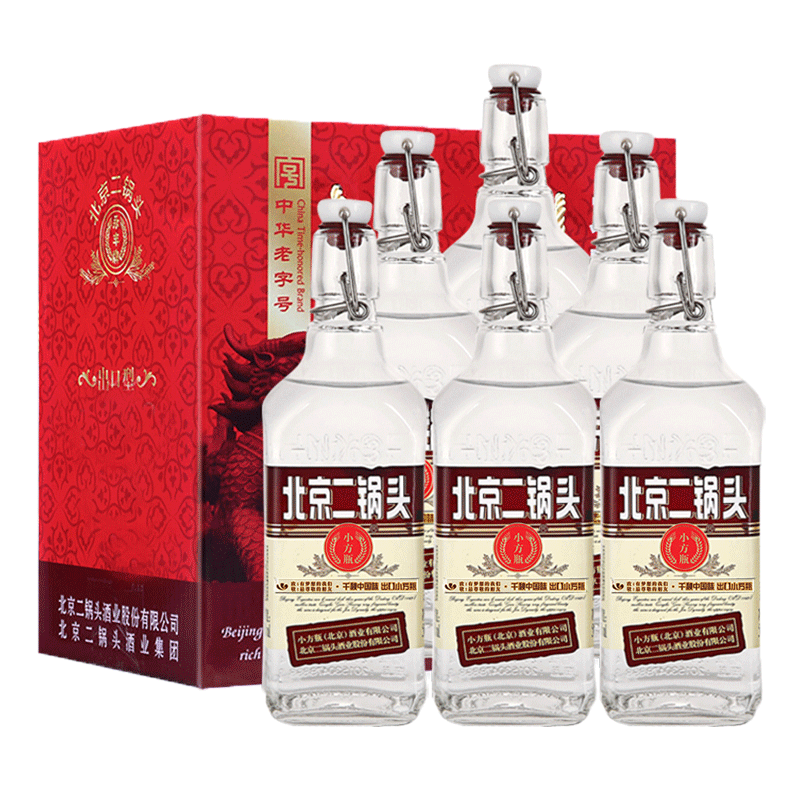 出口小方瓶牌50度咖标500ml*6瓶