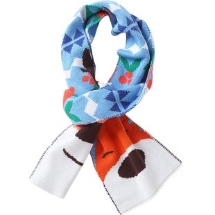 伊米伦宝宝围巾秋冬保暖儿童针织卡通围巾韩版时尚男童女童围脖潮