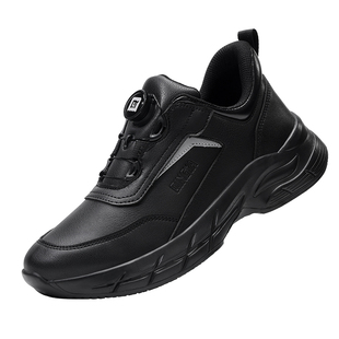 轻丫厨师鞋防滑防水防油厨房专用男餐饮厚底冬季黑色食堂后厨加棉