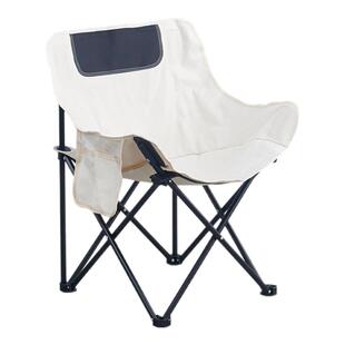 高铁户外便携式野餐露营可折叠椅沙滩免安装月亮椅子钓鱼摆摊凳子