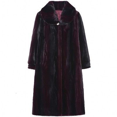 新款中老年风加厚貂皮冬装外套