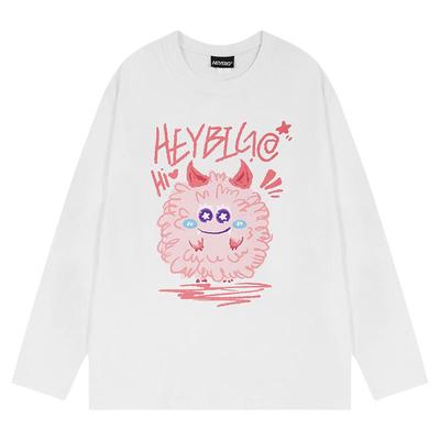HEYBIG嘻哈港风长袖T恤秋季情侣