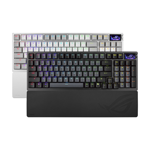 ROG夜魔98 HE磁轴键盘第二代ROG磁轴无线8K回报率1.47英寸OLED彩屏Gasket结构 玩家国度