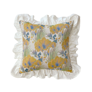 沙发抱枕靠垫美式复古长方形抱枕套腰枕靠包车载办公椅床头靠背