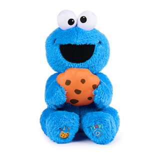 gund芝麻街婴儿毛绒玩具甜饼怪吃饼干玩偶儿童宝宝安抚公仔玩具