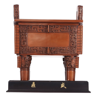 紫铜鼎摆件紫铜司母戊方鼎胜千秋家居中式装饰品公司开业乔迁礼品