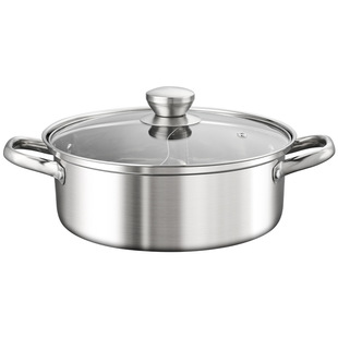 304食品级不锈钢加厚鸳鸯火锅锅具燃气电磁炉通用大容量火锅盆