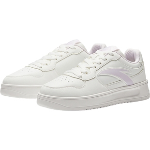 安踏女鞋板鞋春季新款官方正品运动鞋轻便增高厚底学生品牌休闲鞋